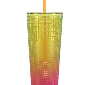 Pink Lemonade Grid Venti Starbucks Cup